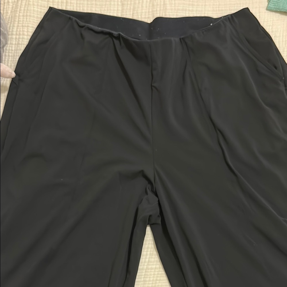 Old Navy Powersoft Black Wide-Leg Pants